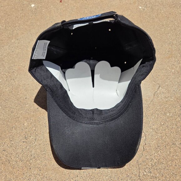 STRIPED FORD Mustang Hat NEW! vtg reflective sport americana car usa race racer - Picture 2 of 7